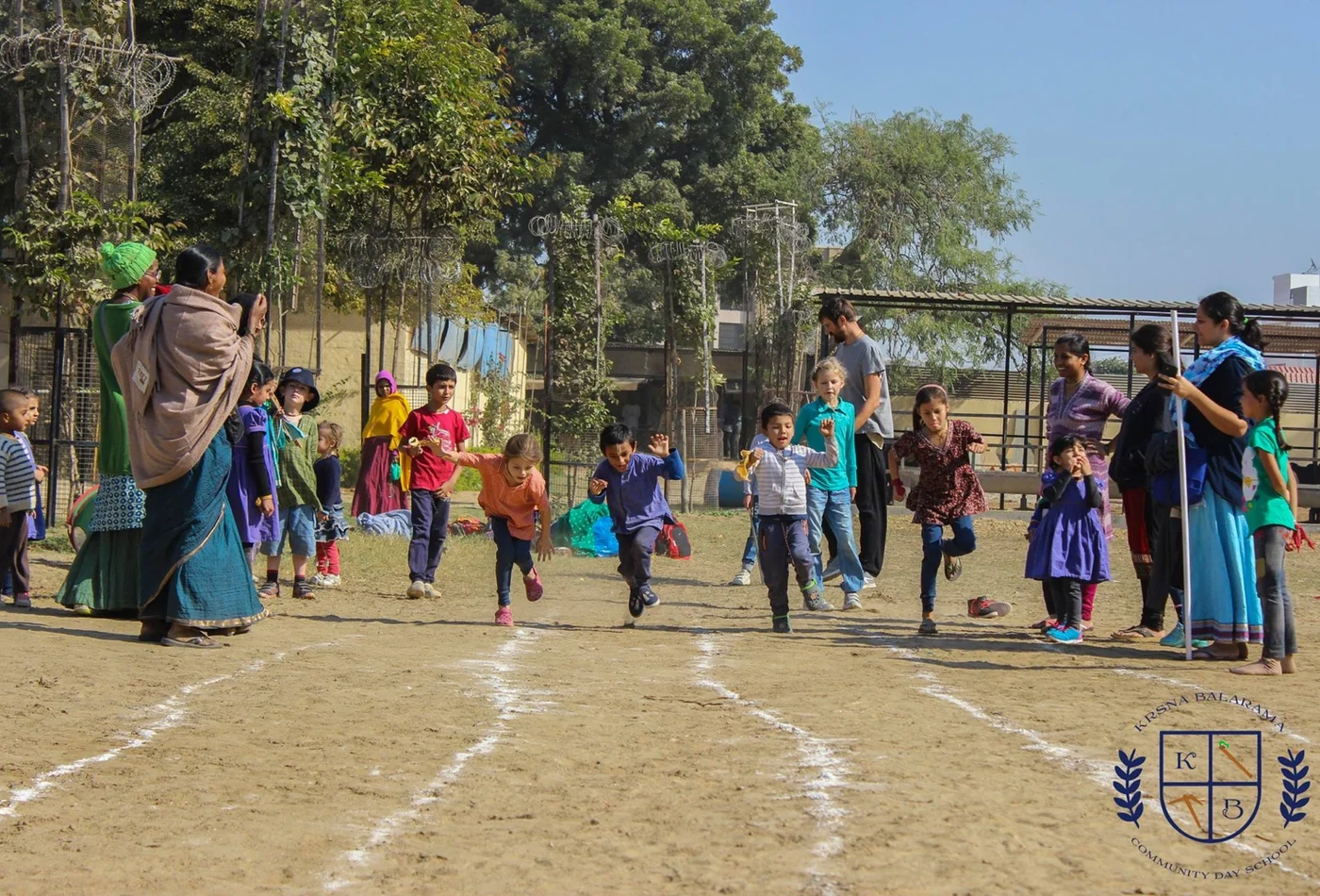 Children taking part in a KBCDS sports day